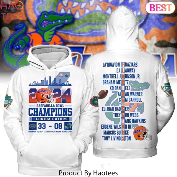 Florida Gators 2024 Gasparila Bowl Champions Hoodie