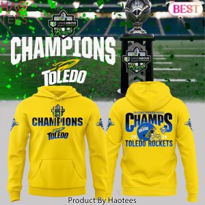 Gameabove Sports Bowl Champions Toledo Rockets Football Design Hoodie – Gold