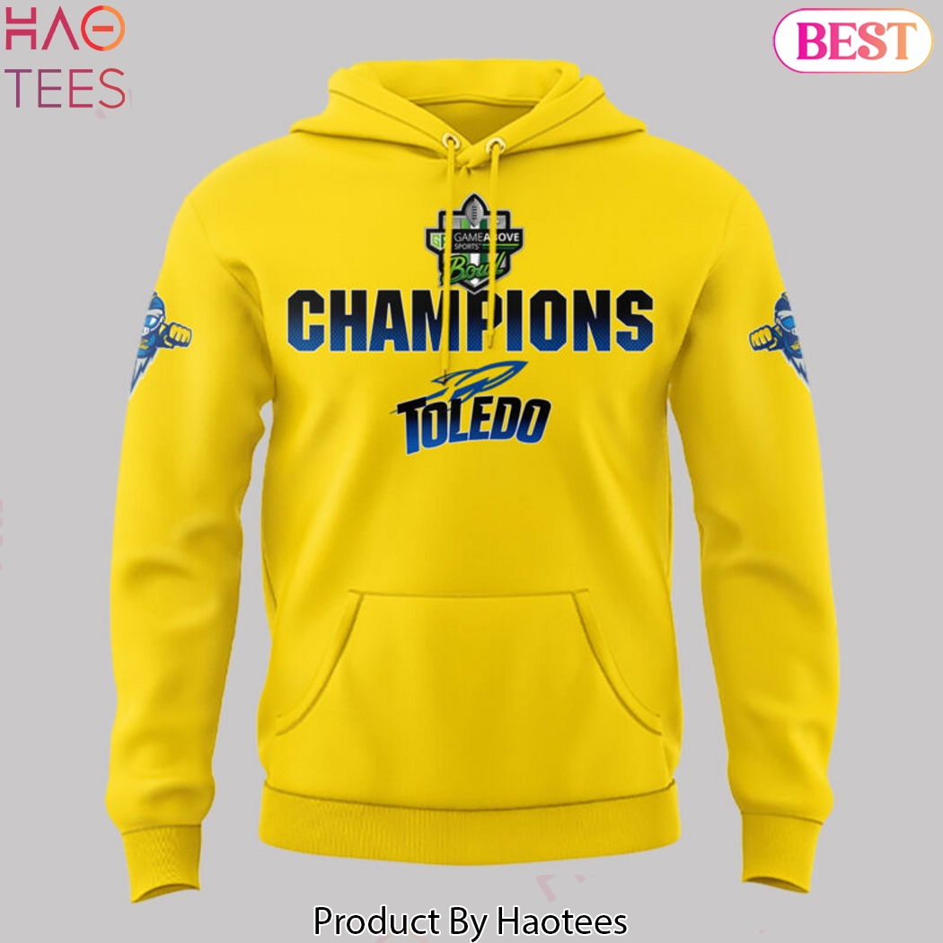 Gameabove Sports Bowl Champions Toledo Rockets Football Design Hoodie - Gold Gameabove Sports Bowl Champions Toledo Rockets Football Design Hoodie - Gold