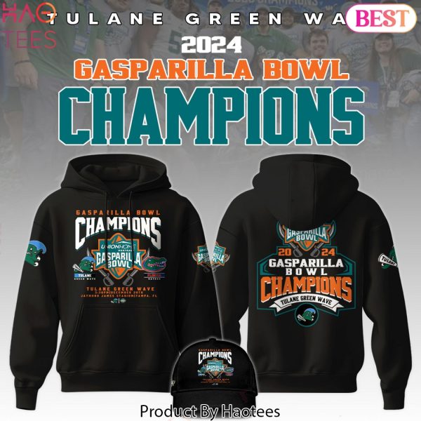 Gasparilla Bowl Champion 2024 Tulane Green Wave Design Hoodie