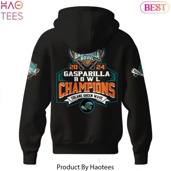 Gasparilla Bowl Champion 2024 Tulane Green Wave Design Hoodie