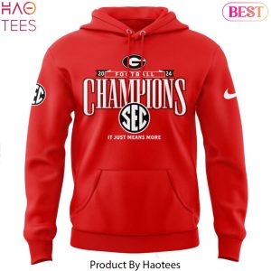 Georgia Bulldogs SEC Football Conference Champions Perfect Season Design Hoodie
