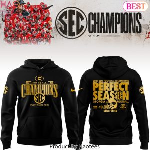 Georgia Bulldogs SEC Football Conference Champions Undefeated Design Hoodie