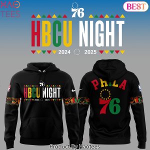 HBCU Night 2024-2025 Philadelphia 76ers Design Hoodie