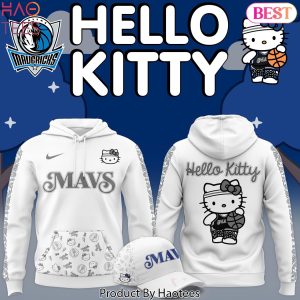 Hello Kitty Dallas Mavericks Design Hoodie – Grey