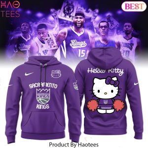 Hello Kitty Logo Sacramento Kings Design Hoodie