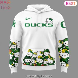 Hello Kitty x Oregon Ducks Women Basketball Design Hoodie