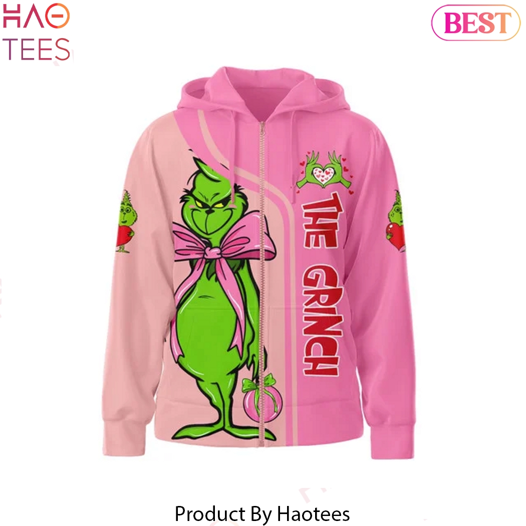 Im Back Valentina Day Cancelled x The Grinch Design Zip Hoodie Im Back Valentina Day Cancelled x The Grinch Design Zip Hoodie