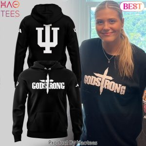 Indiana Hoosiers Godstrong Design Hoodie – Black