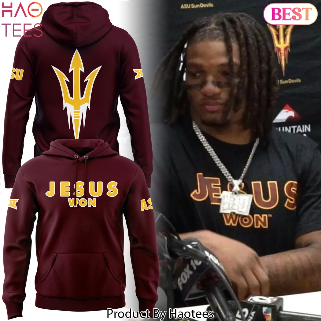 Jesus Won Arizona State Sun Devils Hoodie Jesus Won Arizona State Sun Devils Hoodie