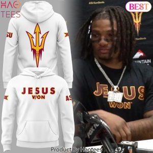 Jesus Won Arizona State Sun Devils Hoodie – White Jesus Won Arizona State Sun Devils Hoodie – White