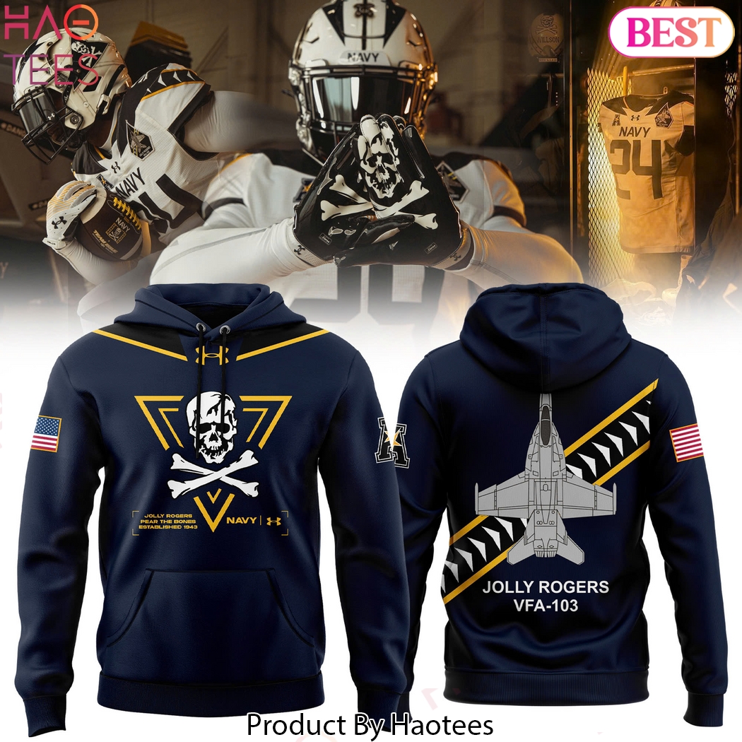 Jolly Rogers Navy Midshipmen Special Design Hoodie Jolly Rogers Navy Midshipmen Special Design Hoodie