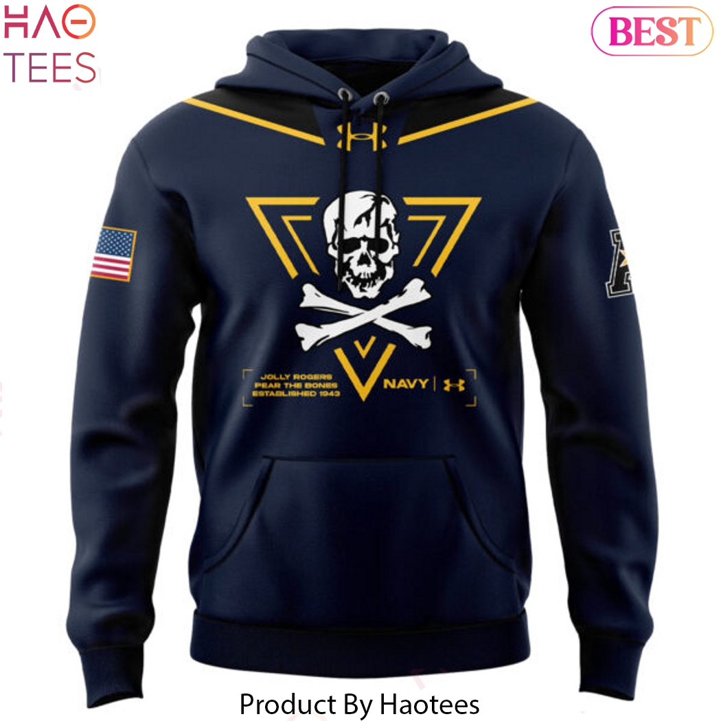 Jolly Rogers Navy Midshipmen Special Design Hoodie Jolly Rogers Navy Midshipmen Special Design Hoodie