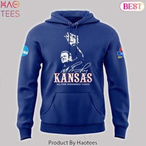 Kansas Jayhawks Basketball The Winningest Coach Signature Design Hoodie