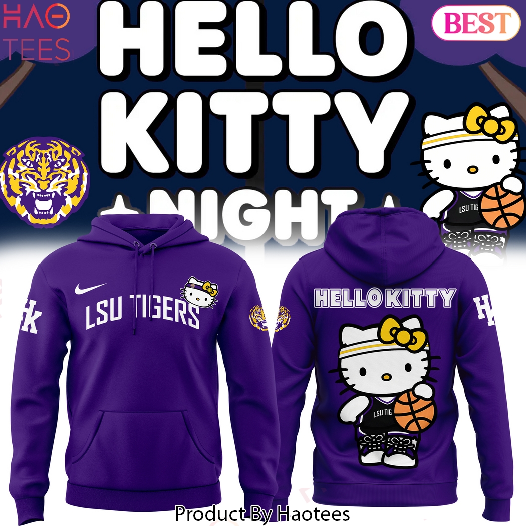 LSU Tigers Hello Kitty Basketball Logo Design Hoodie LSU Tigers Hello Kitty Basketball Logo Design Hoodie