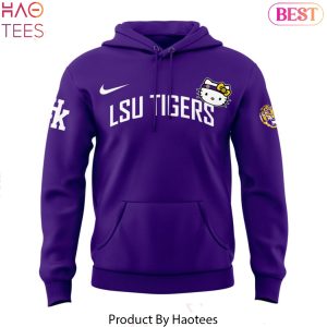 LSU Tigers Hello Kitty Basketball Logo Design Hoodie