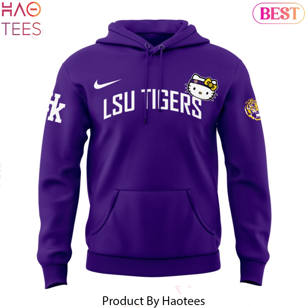 LSU Tigers Hello Kitty Basketball Logo Design Hoodie LSU Tigers Hello Kitty Basketball Logo Design Hoodie