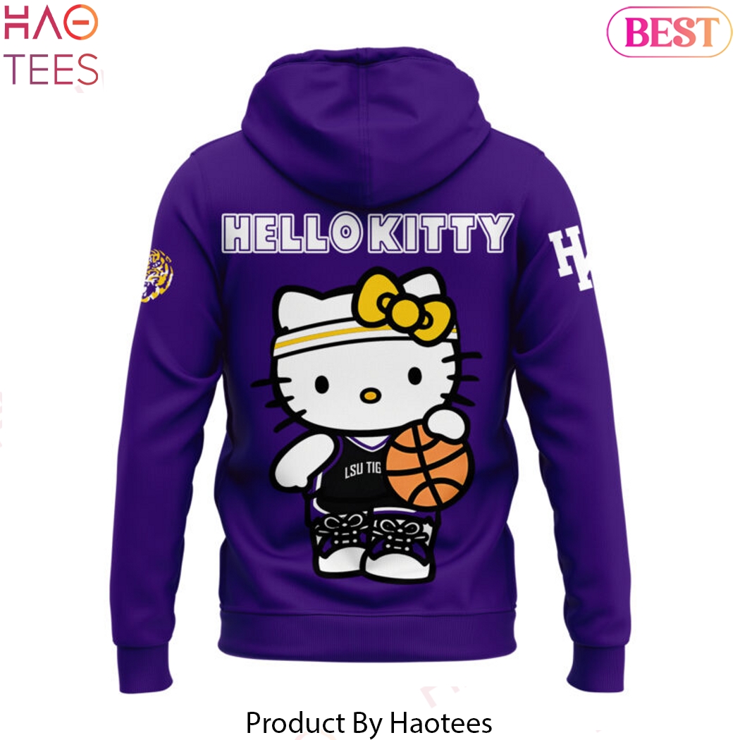 LSU Tigers Hello Kitty Basketball Logo Design Hoodie LSU Tigers Hello Kitty Basketball Logo Design Hoodie