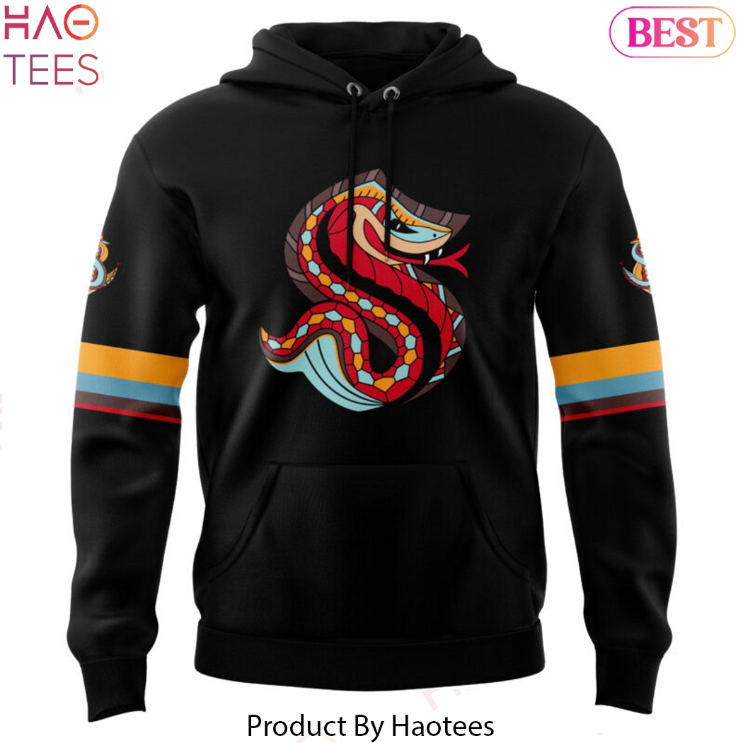 Lunar New Year Night Seattle Kraken Black Hoodie Lunar New Year Night Seattle Kraken Black Hoodie