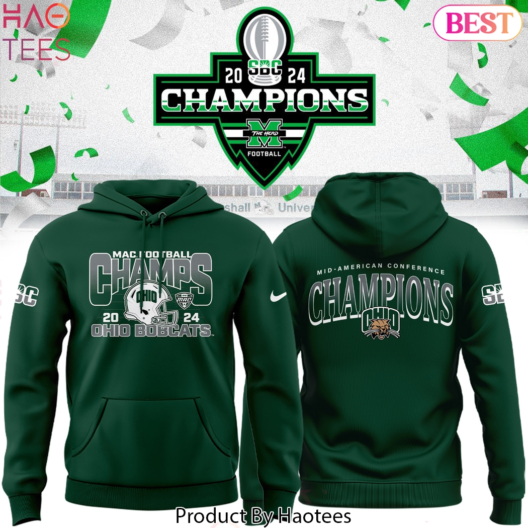 Mac Champions Ohio Bobcats Football Design Hoodie Mac Champions Ohio Bobcats Football Design Hoodie