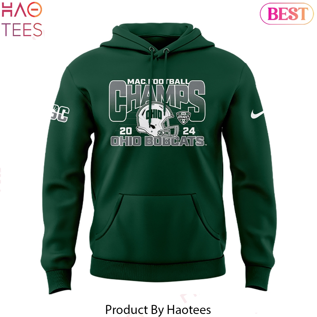 Mac Champions Ohio Bobcats Football Design Hoodie Mac Champions Ohio Bobcats Football Design Hoodie