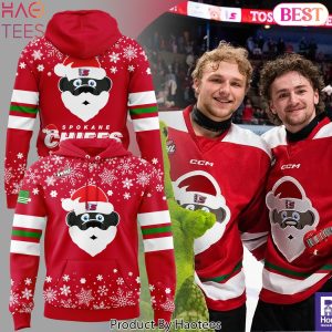 Merry Christmas Design Spokane Chiefs Hoodie – Red