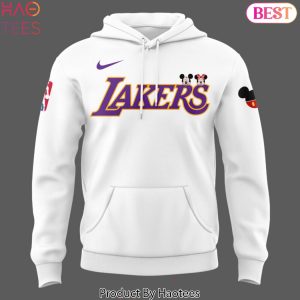 Mickey Mouse Los Angeles Lakers Basketball Design Hoodie