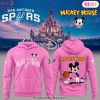 Mickey Mouse San Antonio Spurs Design White Hoodie