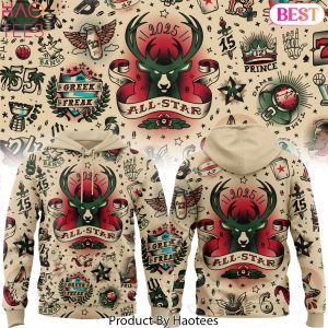 Milwaukee Bucks 2025 All-Star The Greek Freak Design Hoodie
