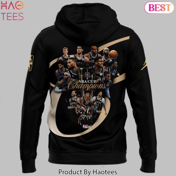 Milwaukee Bucks Champions NBA Cup 2024 Design Hoodie