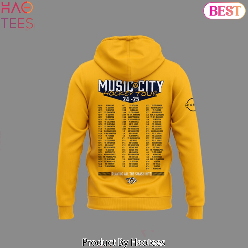 Music City Hockey Tour Nashville Predators Design Hoodie Music City Hockey Tour Nashville Predators Design Hoodie