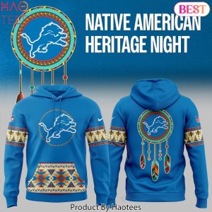Native American Heritage Detroit Lions Design Hoodie