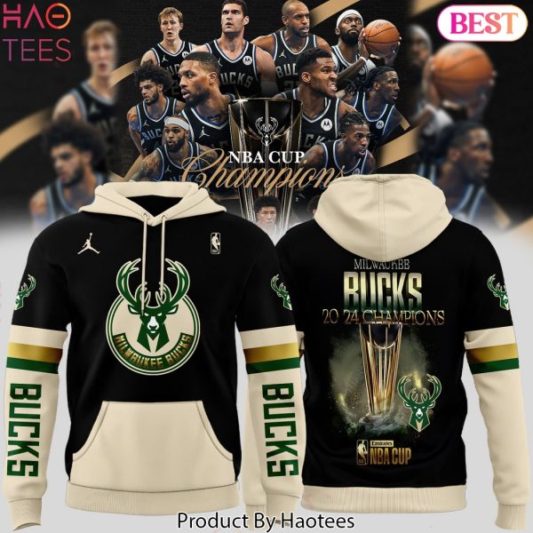 NBA Emirates CUP Champions Milwaukee Bucks Design Hoodie