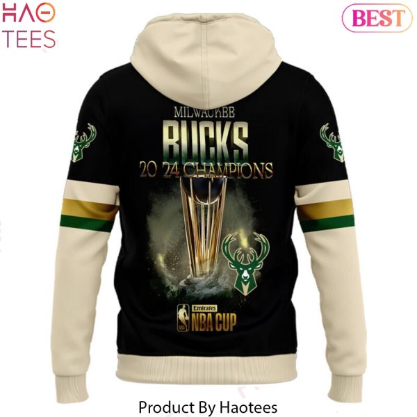 NBA Emirates CUP Champions Milwaukee Bucks Design Hoodie