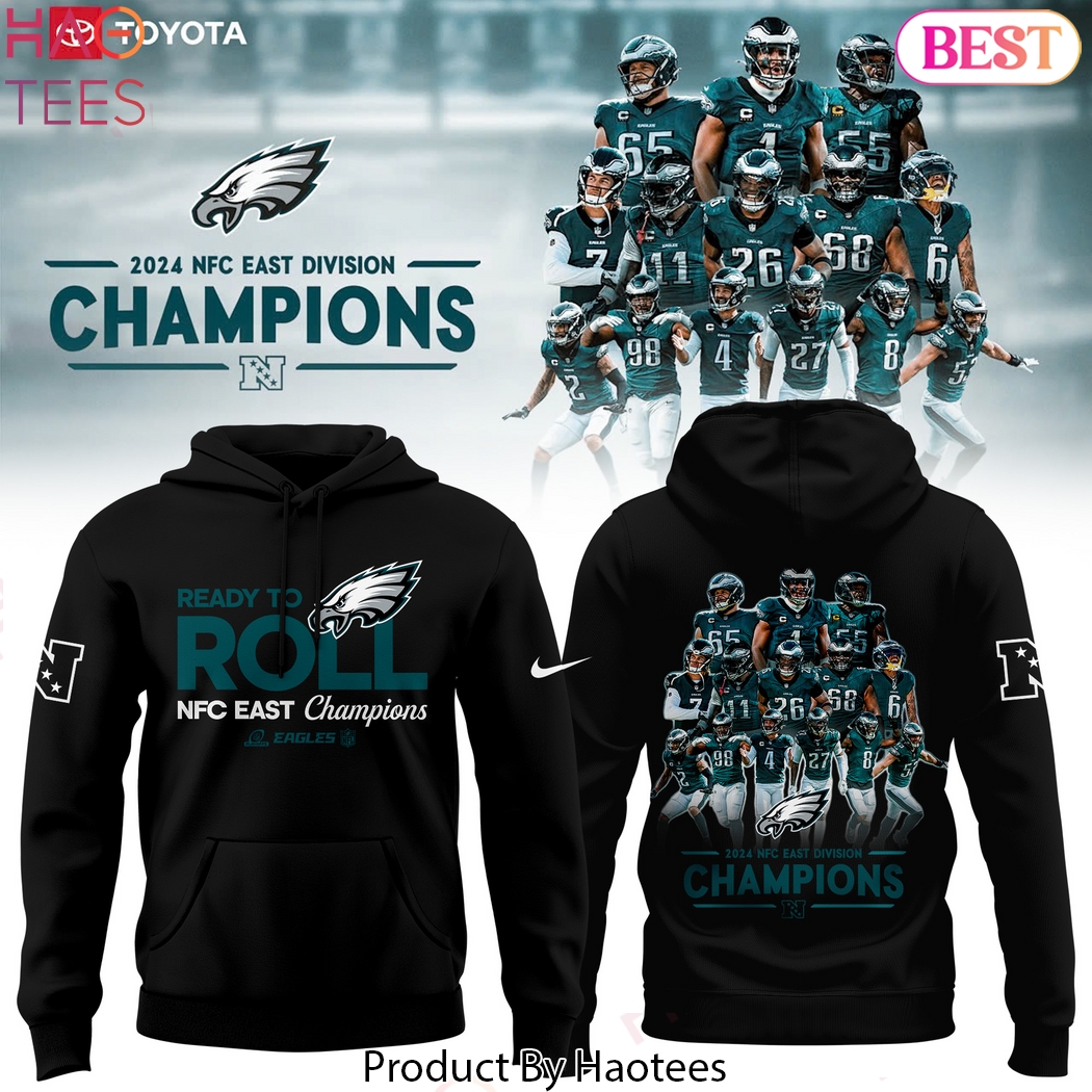 NFC East Division Champions Philadelphia Eagles Design Black Hoodie NFC East Division Champions Philadelphia Eagles Design Black Hoodie