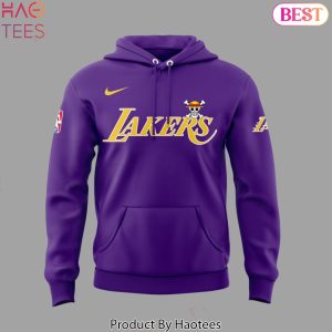 One Piece x Los Angeles Lakers Purple Hoodie