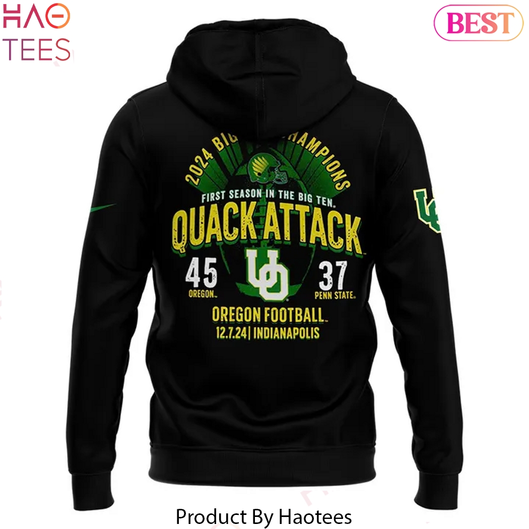 Oregon Ducks - First Season In The Big Ten Quack Attrack Hoodie Oregon Ducks - First Season In The Big Ten Quack Attrack Hoodie