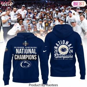 Penn State Nittany Lions 2024 Women Volleyball National Champions Design Blue Hoodie