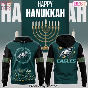 Philadelphia Eagles Football Happy Hanukkah Design Hoodie