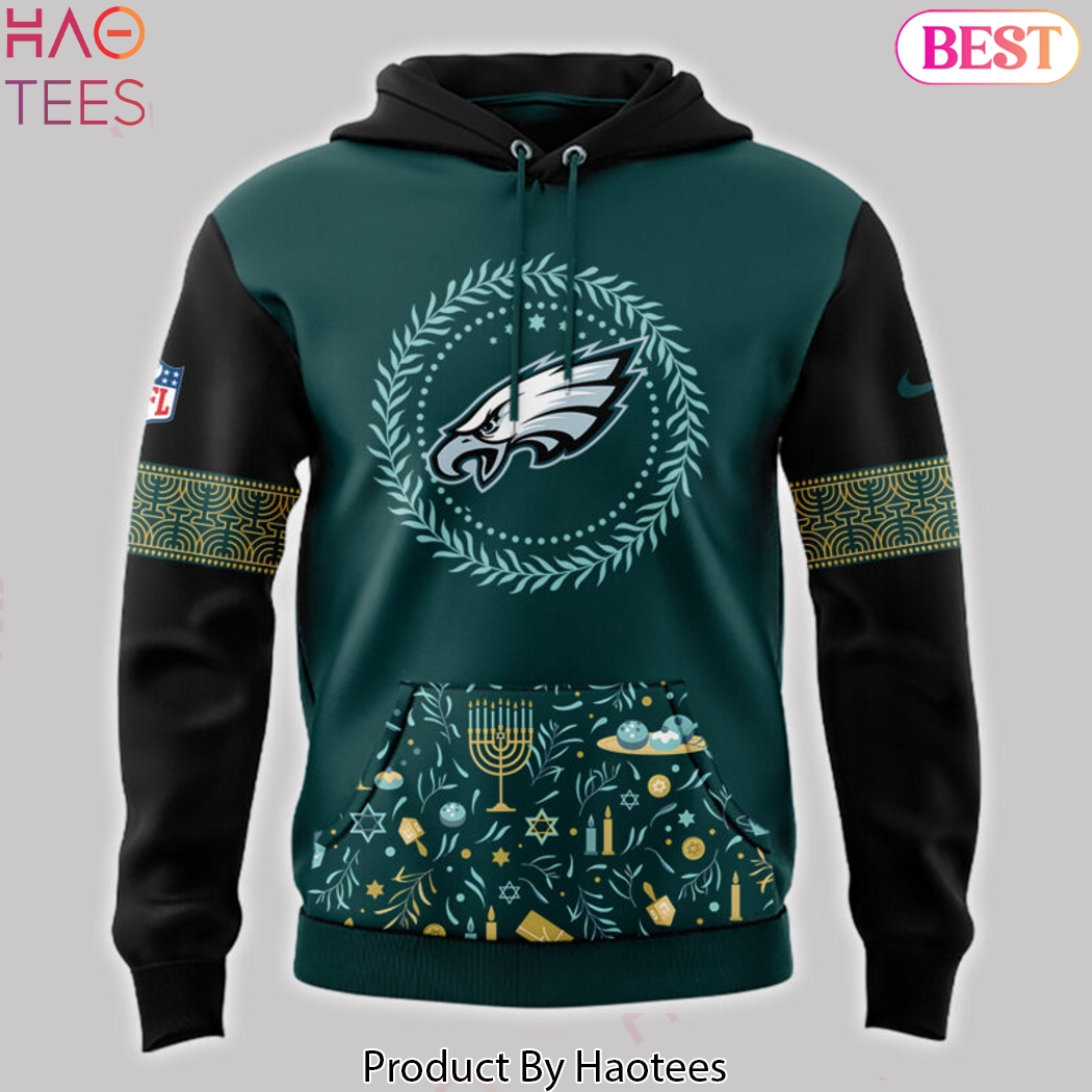 Philadelphia Eagles Football Happy Hanukkah Design Hoodie Philadelphia Eagles Football Happy Hanukkah Design Hoodie