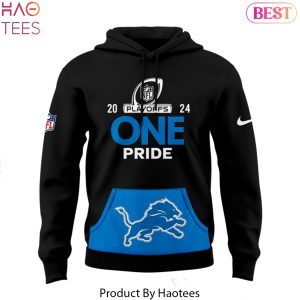 Play Offs 2024 Detroit Lions One Pride Special Logo Hoodie