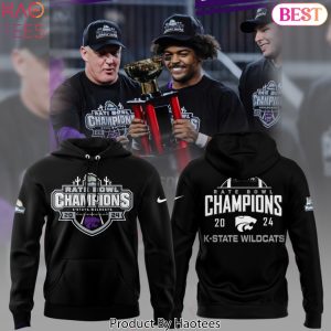 Rate Bowl Champions K-State Kansas State Wildcats Design Black Hoodie