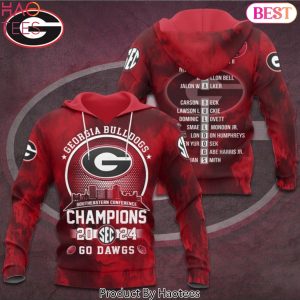 Southeastern Conference Champions 2024 Georgia Bulldogs Go Dawgs Hoodie