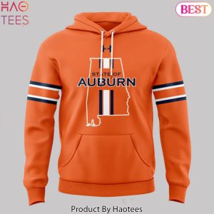 State Of Auburn Tigers Football Special Logo Hoodie – Orange