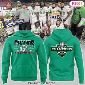 Sun Belt Football Conference Champions Marshall Thundering Herd Design Hoodie