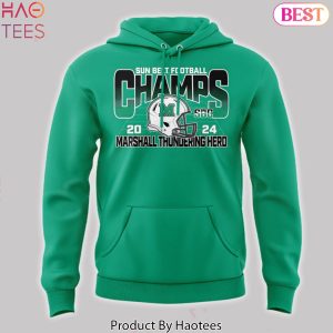 Sun Belt Football Conference Champions Marshall Thundering Herd Design Hoodie