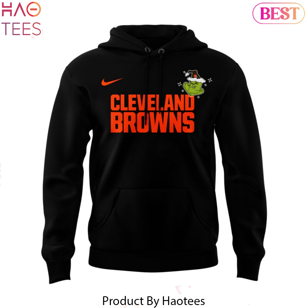 The Grinch Merry Grinchmas Cleveland Browns Black Hoodie The Grinch Merry Grinchmas Cleveland Browns Black Hoodie