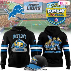 The Simpson Funday Football Detroit Lions Hoodie