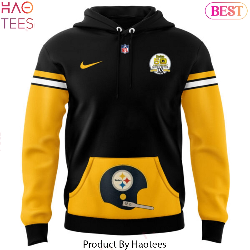Throwback 50th Anniversary Super Bowl Pittsburgh Steelers Hoodie Throwback 50th Anniversary Super Bowl Pittsburgh Steelers Hoodie