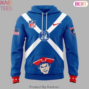 Throwback Threads New England Patriots Hoodie – Blue
